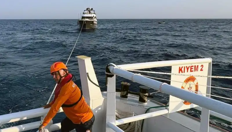 Marmaris Açıklarında Tehlikeli Anlar: Sürüklenen Tekne Kurtarıldı