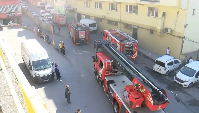 İstanbul'daki Tekstil Atölyesinde Çıkan Yangın Büyük Paniğe Neden Oldu