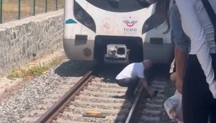 Marmaray Makinistinin Hayvan Sevgisi: Kediyi Kurtarmak İçin Treni Durdurdu