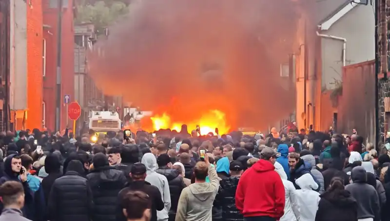 Kuzey İrlanda'da Cinsel Saldırı Protestosu: Evler Yandı, Toplum Ayağa Kalktı