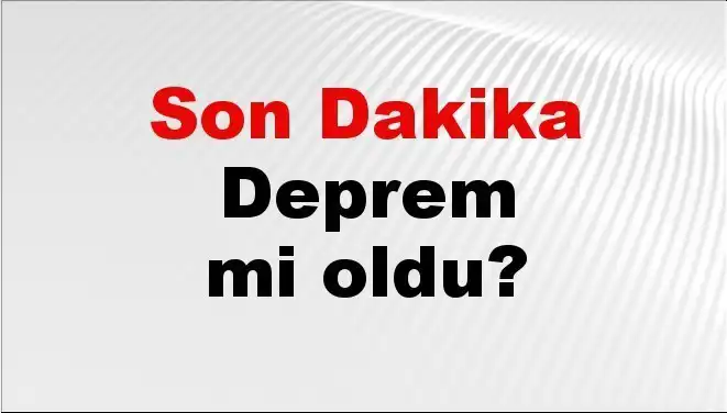 Tekirdağ'da Son Dakika Deprem Şoku: Merkez Üssü Neresi?